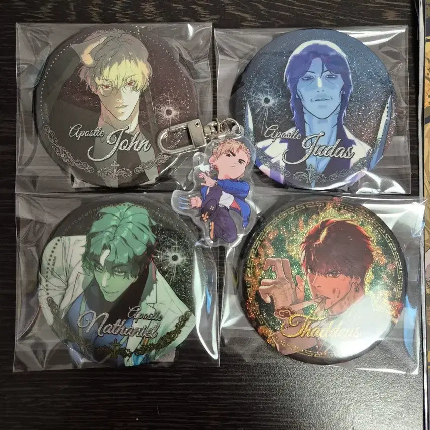 [BUNJANG] Killer Bedding Can Badge Keyring Bundle Set / 킬러배드로 캔뱃지 키링 일괄양도 타대오