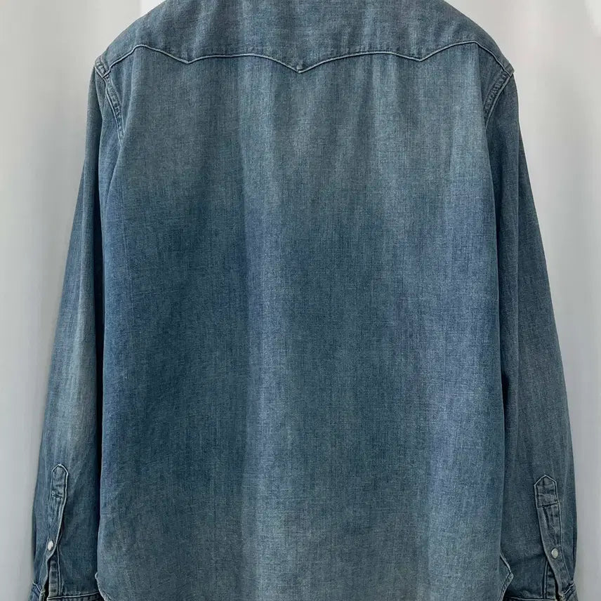 [BUNJANG] Polo Ralph Lauren Concho Southwestern Washed Denim Shirt / 폴로 랄프로렌 콘초 인디언 사우스 웨스턴 워시드 데님 셔츠