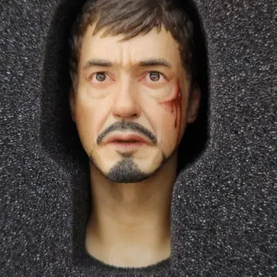 [BUNJANG] Hot Toys Iron Man Head Tony Stark Figure / 핫토이 아이언맨 피규어 헤드 앤토니 스타크