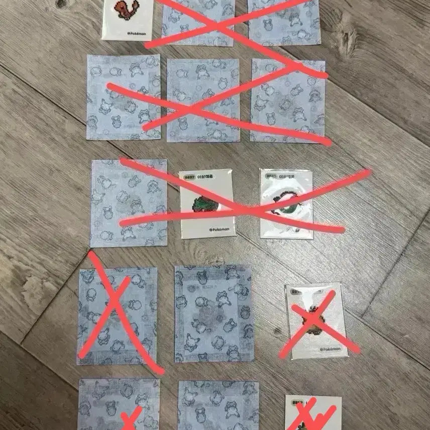 [BUNJANG] Pokemon Pixel Stickers Bundle and Individual Sale / 새상품) 포켓몬스터 픽셀 띠부씰  잉어킹 또또가스