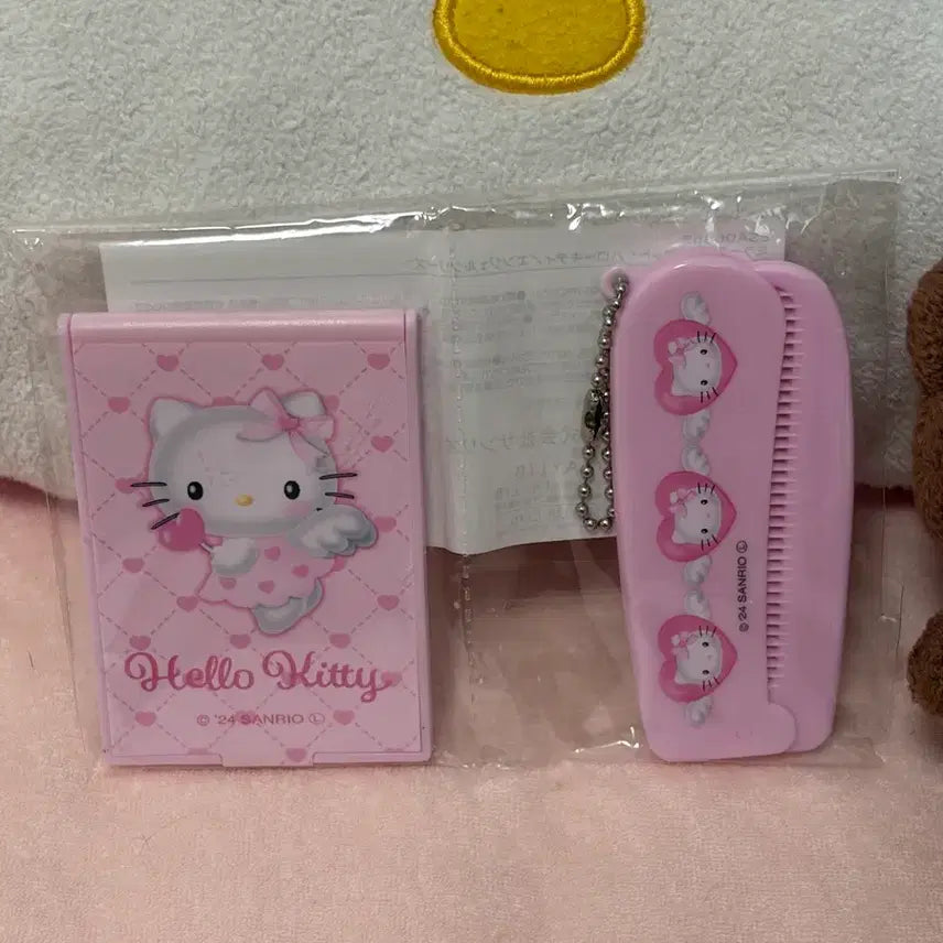[BUNJANG] Vintage Hello Kitty Doll Bundle Set with Mirror and Comb / 고전 헬로키티 인형 일괄