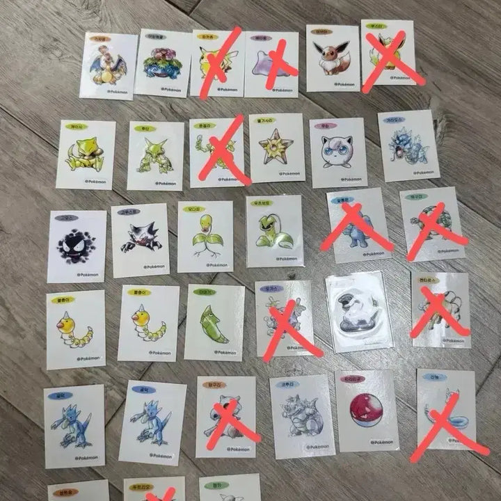 [BUNJANG] Pokemon 30th Anniversary Tteukku Ddakji Bundle Set / 일괄) 포켓몬스터 30주년 띠부씰