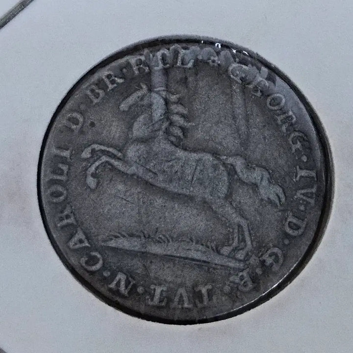 [BUNJANG] 1820 German Brunswick Mariengroschen Silver Coin (2/3 Thaler) / 1820년 독일 브라운슈바이크 24 마리엔그로셴(2/3 탈러) 말 은화
