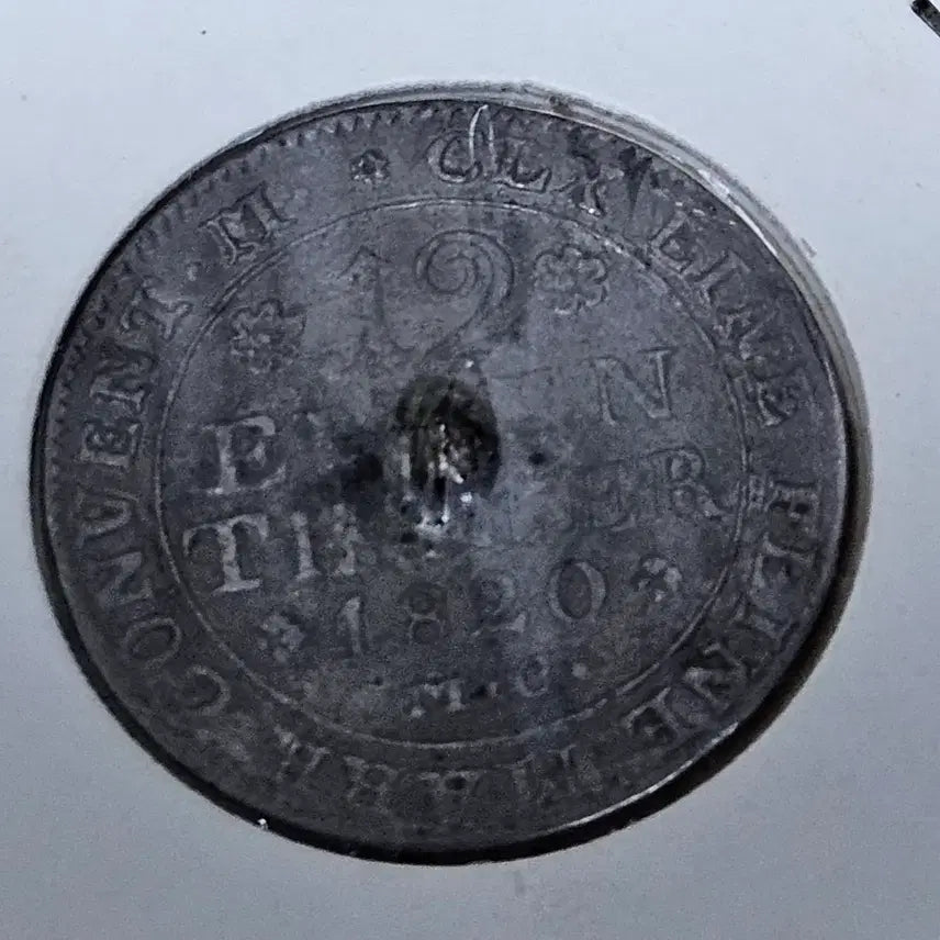 [BUNJANG] 1820 German Brunswick Mariengroschen Silver Coin (2/3 Thaler) / 1820년 독일 브라운슈바이크 24 마리엔그로셴(2/3 탈러) 말 은화