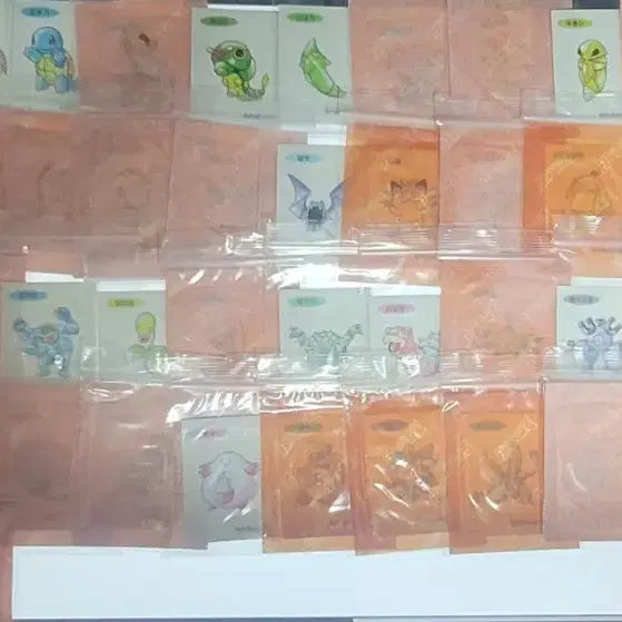 [BUNJANG] Pokemon 30th Anniversary Artwork Sticker Set (55 Types) / 포켓몬 30주년 아트웍 띠부씰55종과 뮤츠랑 교환 또는 일괄 판매합니다.