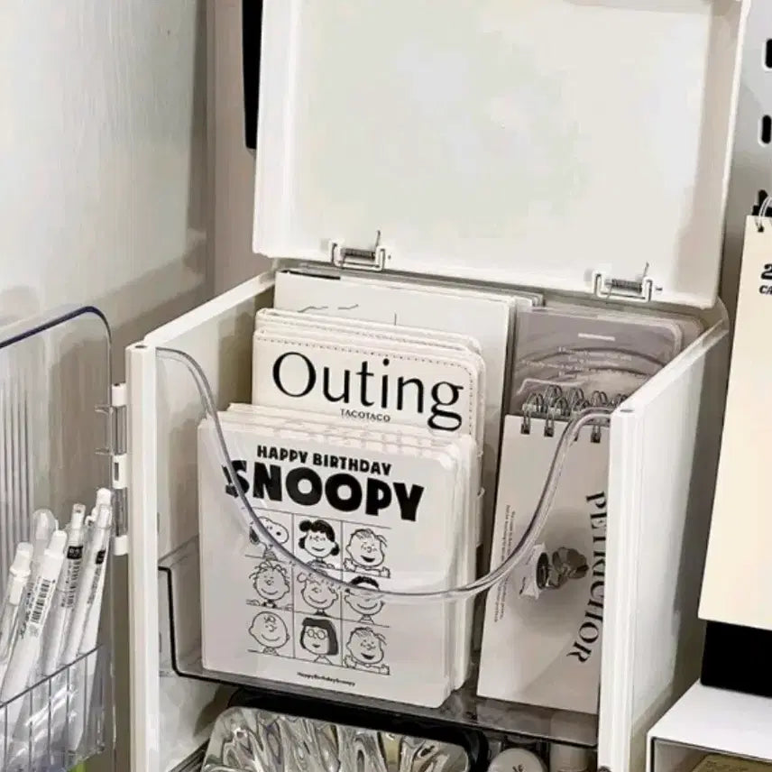 [BUNJANG] Transparent Storage Cabinet Organizer / (새상품) 소품정리함 캐비넷 다꾸정리 화장품정리함 굿즈보관함 투명
