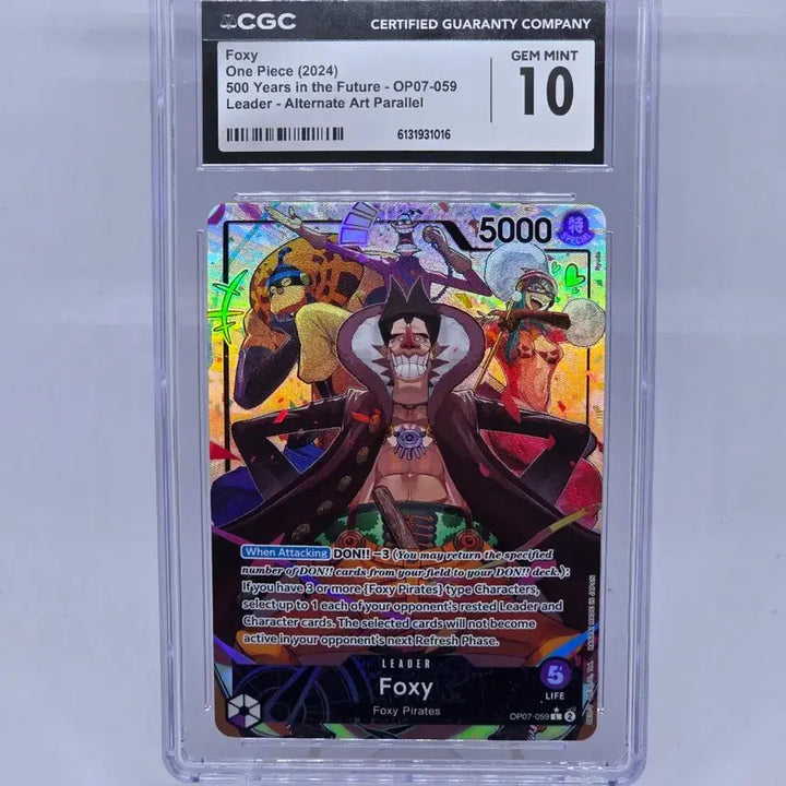 [BUNJANG] One Piece Card OP07-059 Foxy Leader Rare Card PSA 10 / 원피스 카드 OP07-059 폭시 리더 레어카드psa10