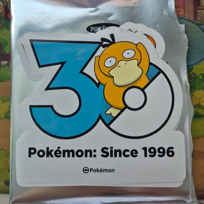 [BUNJANG] Pokemon 30th Anniversary Golduck Sticker / 포켓몬스터 30주년 스티커 고라파덕