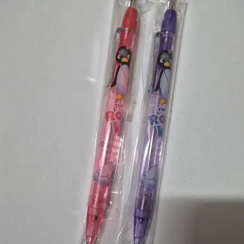 [BUNJANG] Classic Penguin Transparent Mechanical Pencils Set (2 pcs) / 2개일괄)고전 펭귄샤프