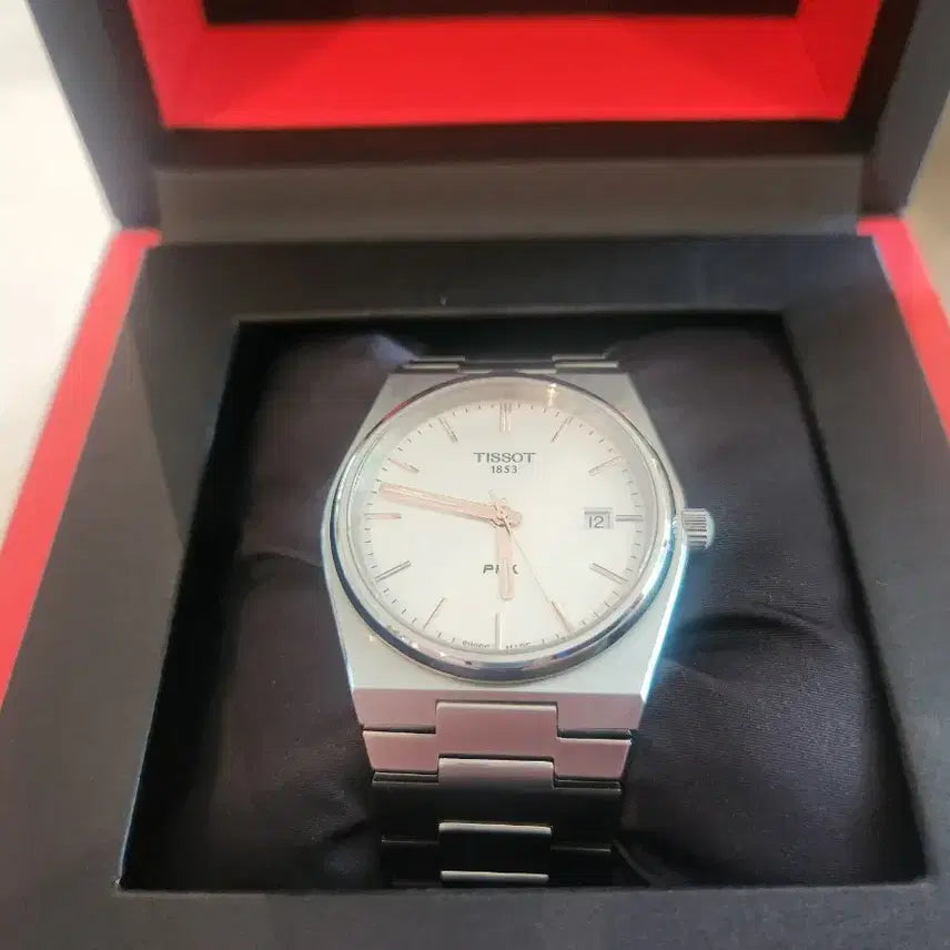 [BUNJANG] Tissot PRX 40mm Quartz Silver Dial Rose Gold Index Watch / 티쏘 prx 40mm 쿼츠 실버판 로즈골드 인덱스 판매합니다