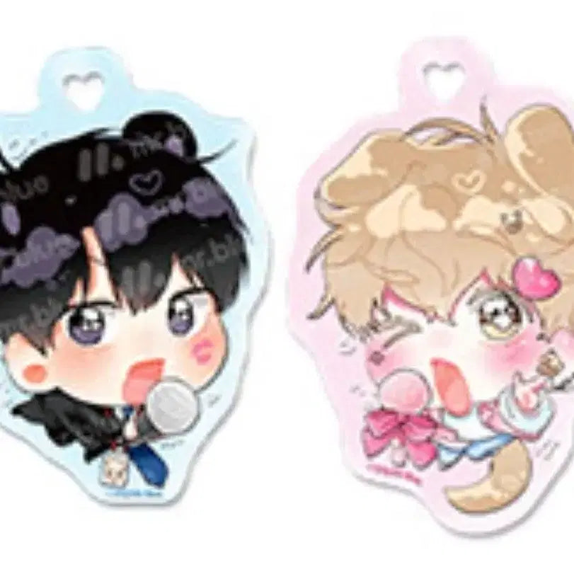 [BUNJANG] M-Blable Company Colored SD Acrylic Keyring Set / 미블팝업 미블컴퍼니 유색 sd 아크릴키링 형의오메가 형메가 세트 원가