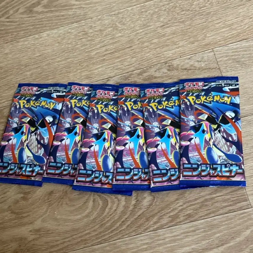 [BUNJANG] Pokemon Ninja Spinner Booster Packs - 7 Pack Bundle / 닌자스피너 일판 낱팩 6팩