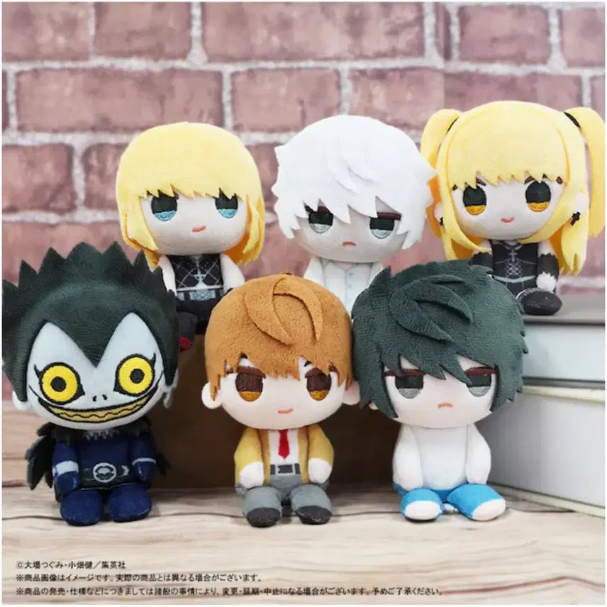 [BUNJANG] Death Note Oswari Club Plush Full Set / 데스노트 오스와리클럽 누이 풀세트