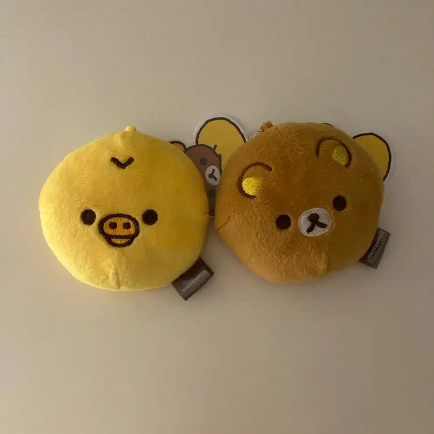 [BUNJANG] San-X Rilakkuma Kiiroitori Mirror Keyring Plush / 리락쿠마 키이로이토리 거울 키링 인형