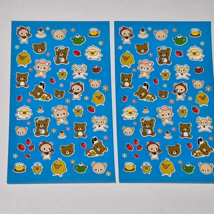 [BUNJANG] Rilakkuma Classic Sticker Set (3 Sheets) / 3장셋트)고전 리락쿠마 스티커