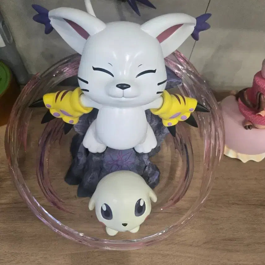 [BUNJANG] Digimon Gatomon Plotmon Resin Figure / 디지몬 피규어 가트몬 플롯트몬 레진 팝니다