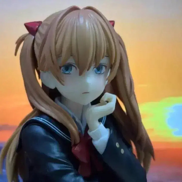 [BUNJANG] Asuka School Uniform Noodle Stopper Figure (Sealed) / 미개봉) 아스카 교복 누들스토퍼 피규어