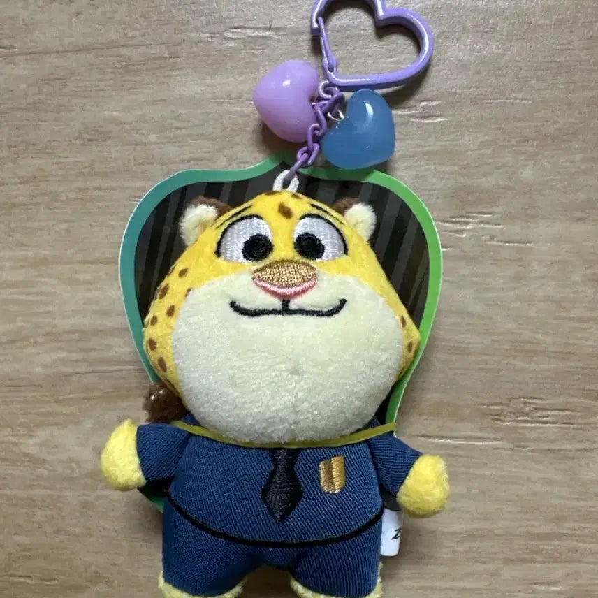 [BUNJANG] Zootopia Clawhauser Plush Keychain / 주토피아 인형 키링 클로하우저