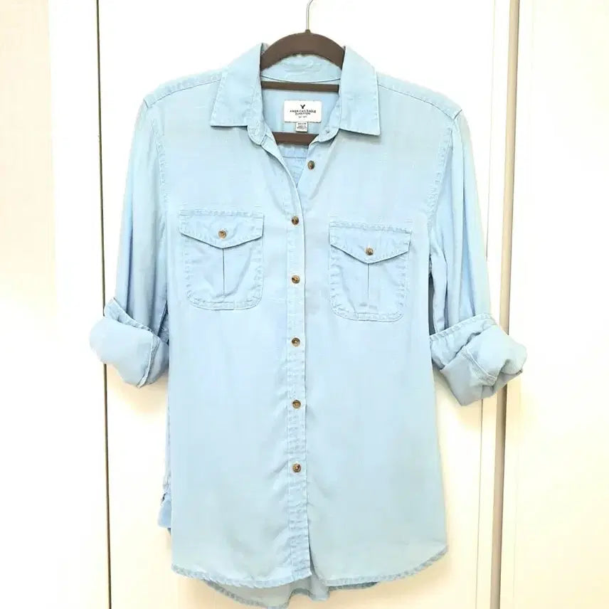 [SOLD OUT] 아메리칸이글 리오셀 데님셔츠, 청남방(~날씬66사이즈)