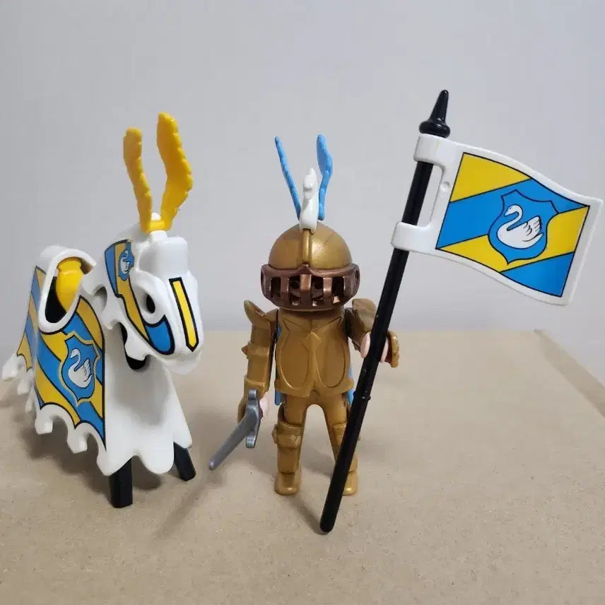 [BUNJANG] Playmobil 3024 Swan Knight Figure (Opened) / 플레이모빌 3024 백조기사 개봉상품 피규어 판매, 박스x