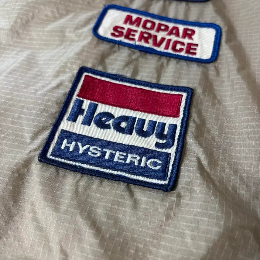 [BUNJANG] Hysteric Glamour Nylon Ripstop Patch Tote Bag / 히스테릭글래머 나일론 립스탑 패치 토트백 에코백 탄 그레이