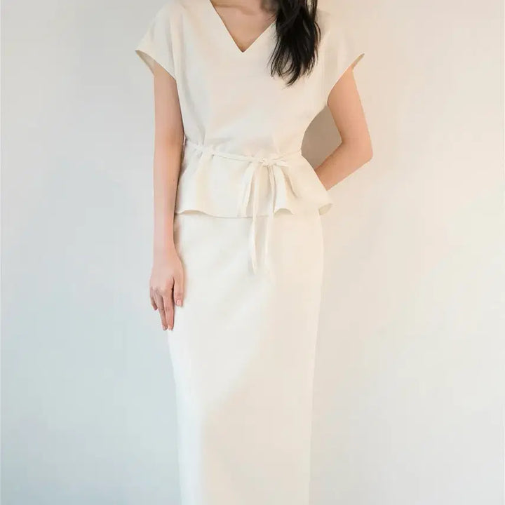 [BUNJANG] Mebi Coi Blouse (Cream) - New Condition / (새상품) 메비 코이블라우스(크림)