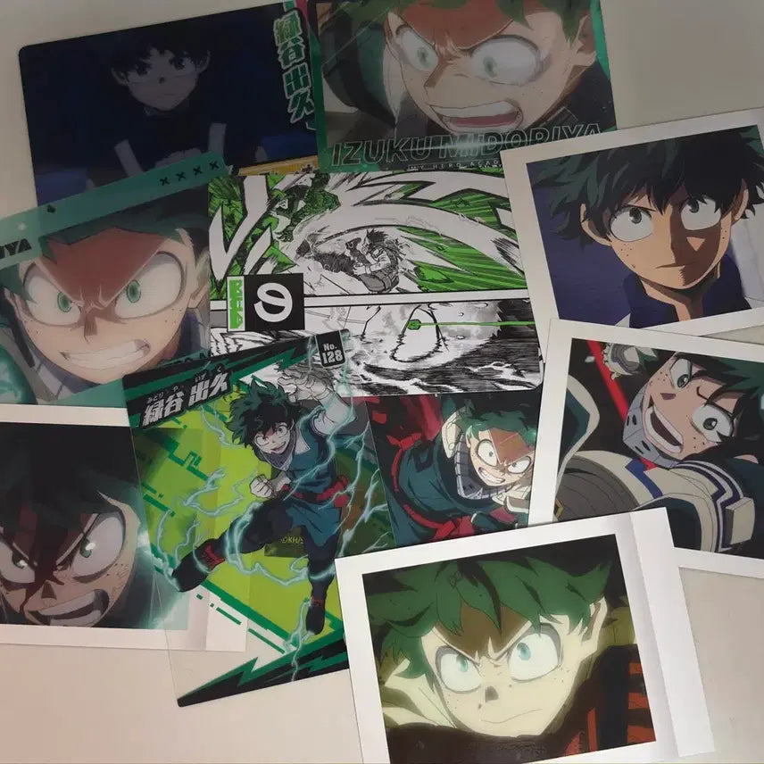 [BUNJANG] My Hero Academia Izuku Midoriya Merchandise Bundle / 히로아카 나히아 카드류/지류/캔뱃지 등등 일괄판매 미도리야