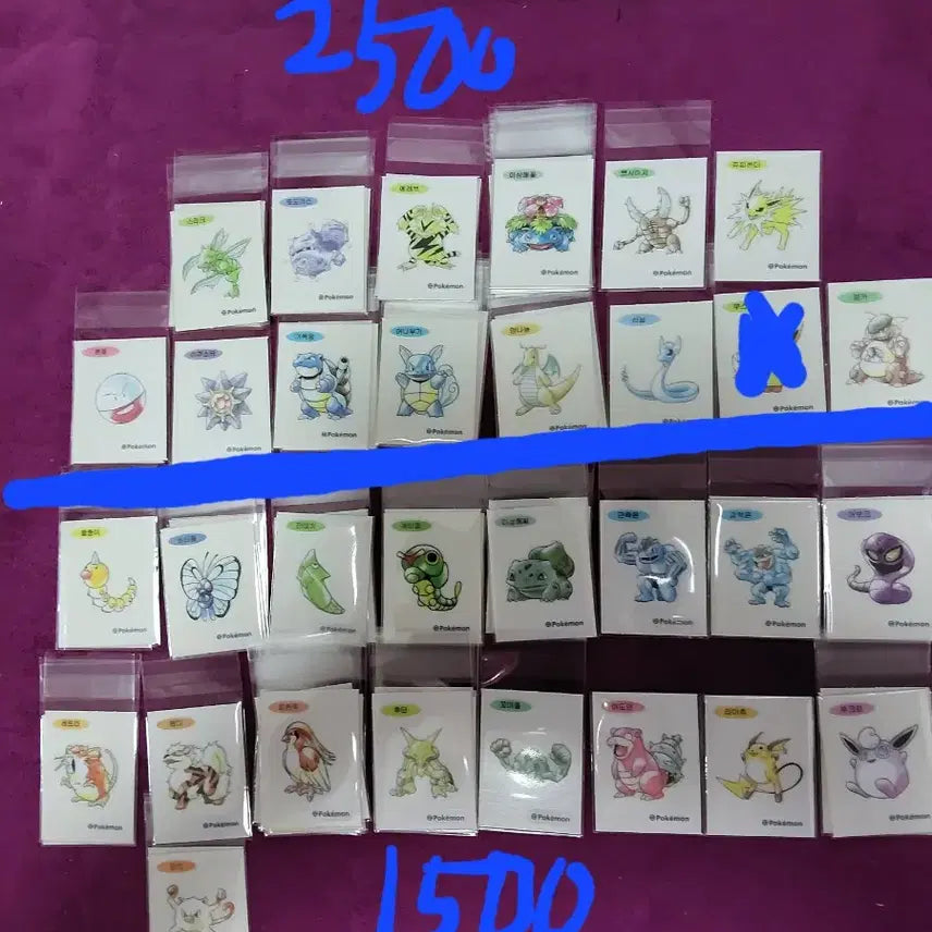 [BUNJANG] Pokemon 30th Anniversary Stickers / 포켓몬 띠부씰 30주년 신상  판매