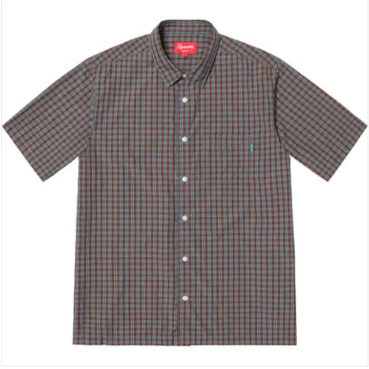[BUNJANG] Supreme 19SS Plaid S/S Shirt Mint / (M)슈프림 19SS 플레이드 S/S Shirt 민트