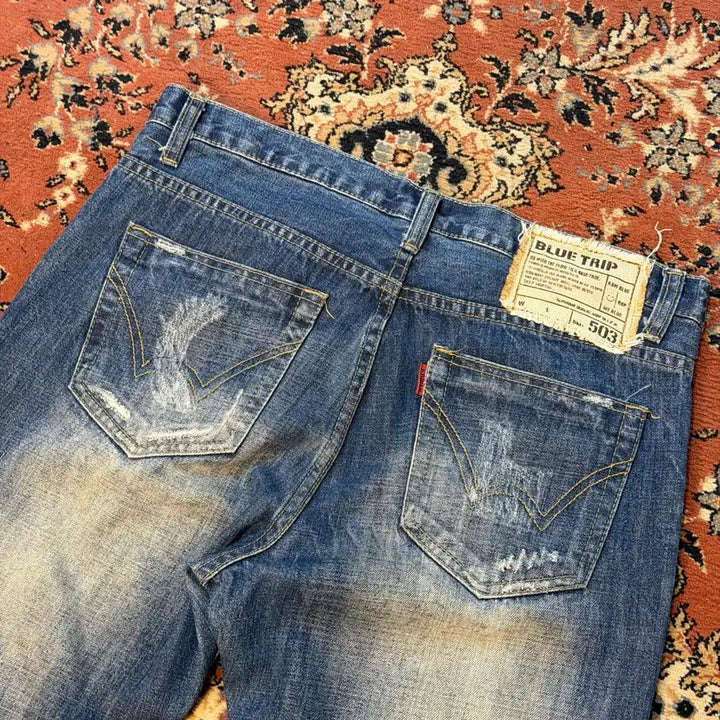 [SOLD OUT] Edwin 에드윈 503 디스트로이드 진 (34)