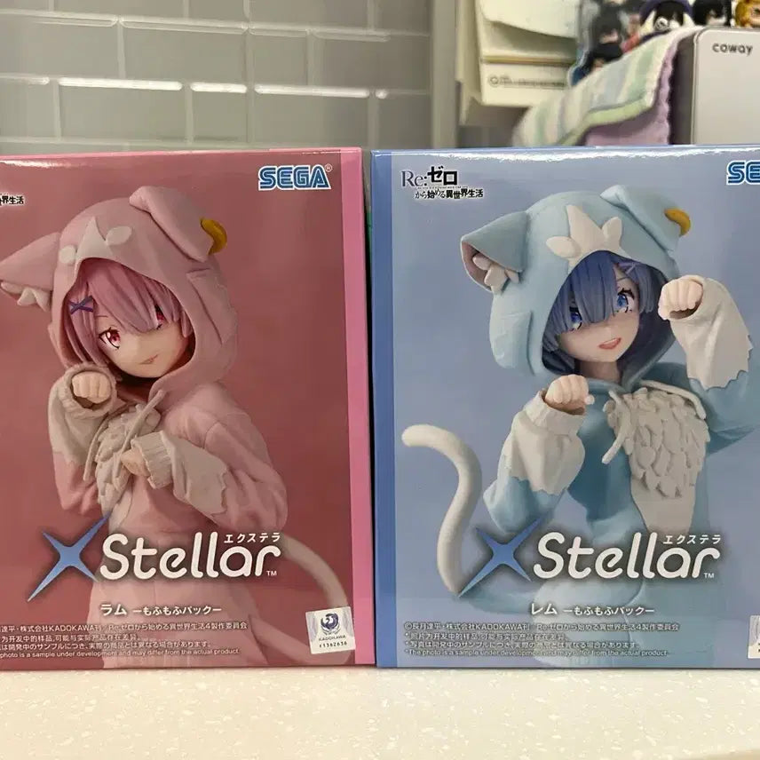 [BUNJANG] Re:Zero Ram &amp; Rem XStellar "Mofumofu Pack" Figure Set (Sealed, Bundle) / (미개봉,일괄)세가 리제로 람 렘 피규어 스텔라 모후모후