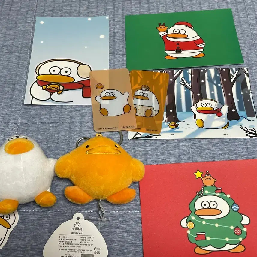 [BUNJANG] Odeung-i Pideung-i Doll &amp; POB Postcard Bundle Set / 오둥이 삐둥이 인형, 특전 엽서 일괄
