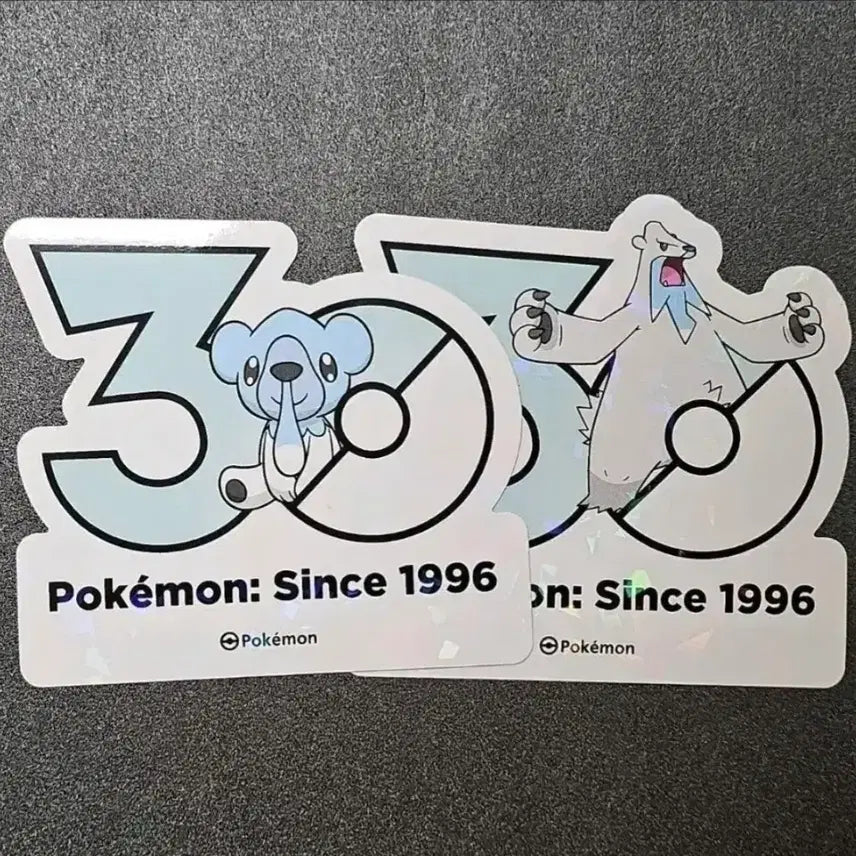 [BUNJANG] Pokemon 30th Anniversary Sticker Bundle Set / 일괄) 포켓몬 로고 30주년 스티커 코고미 툰베어