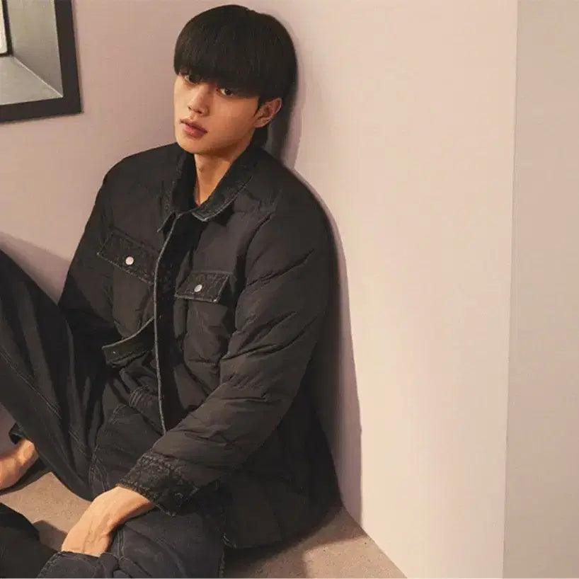 [BUNJANG] Guess Denimix PrimaLoft Shacket XL / 게스 데님믹스 프리마로프트 셔켓 XL