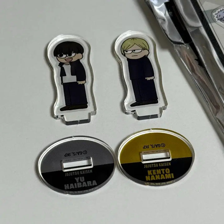 [BUNJANG] Jujutsu Kaisen Kaigyoku Gyokusetu Mini Acrylic Stand Set - Nanami, Haibara / 주술회전 회옥옥절 지로리 아크릴 스탠드 나나미 하이바라