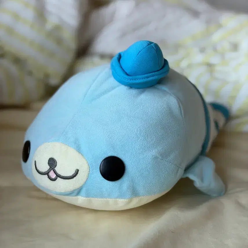 [BUNJANG] San-X Sailor Mamegoma Classic Medium Plush / 급전 ㅠ 고전 중형 산엑스 세일러 마메고마 인형