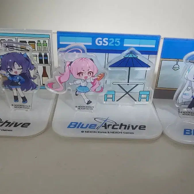 [BUNJANG] Blue Archive GS25 Yuuka Noah Koyuki Acrylic Standee Set / 블루아카이브 gs25 아크릴 유우카 노아 코유키 3종 일괄