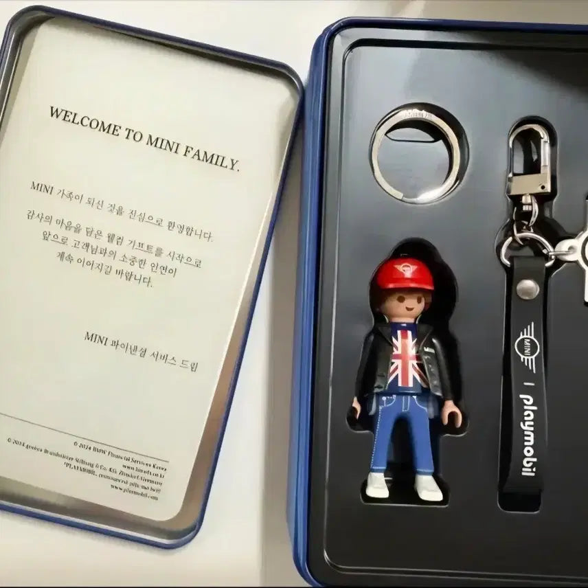 [BUNJANG] MINI Cooper Playmobil Keyring Set / 미니쿠퍼 MINI 플레이모빌 키링 세트(새상품)