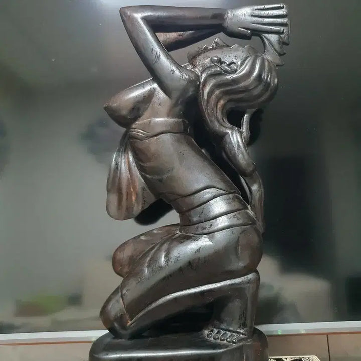 [BUNJANG] Ebony Woman Sculpture / 아프리카. 귀한 고가의 흑단 여인상