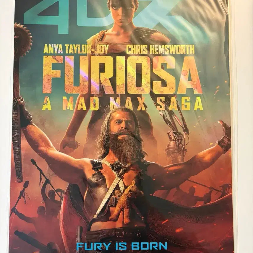 [BUNJANG] Furiosa: A Mad Max Saga 4DX Poster / [영화 굿즈] 퓨리오사 매드맥스 사가 4dx 포스터