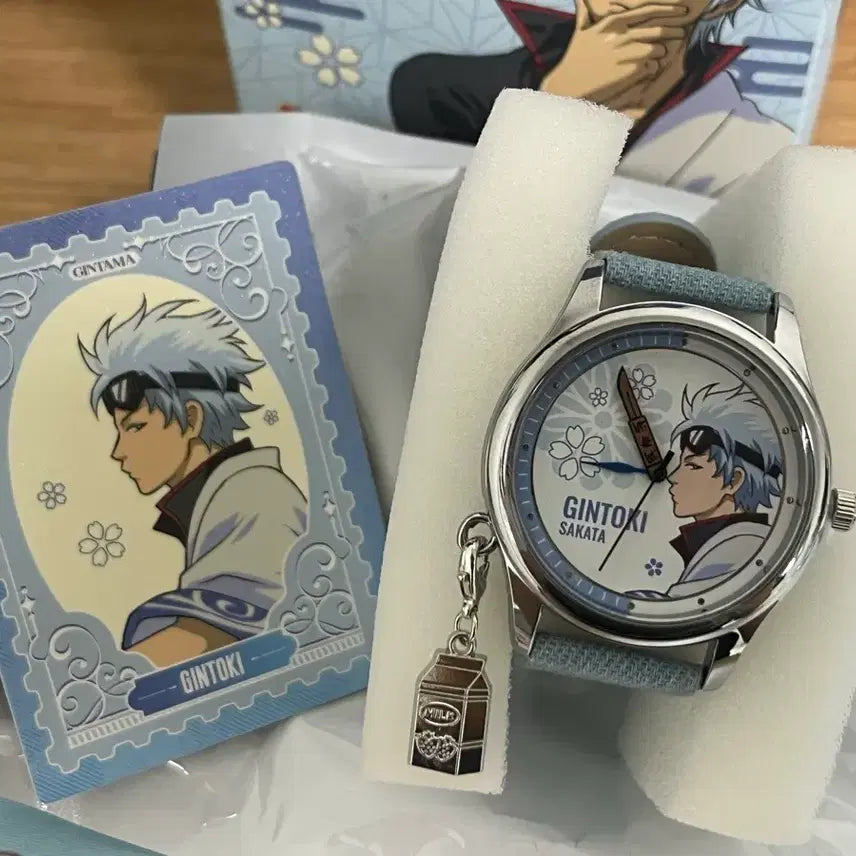 [BUNJANG] Gintama Gintoki Strawberry Milk Watch / 은혼 시계 긴토키 딸기우유 굿즈