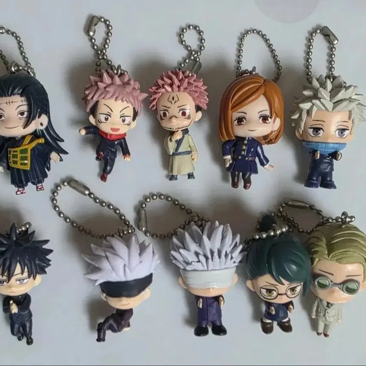 [BUNJANG] Jujutsu Kaisen Gacha Acrylic Keyring Set (10 types) / 주술회전 가챠 10총 아크릴 키링 10종