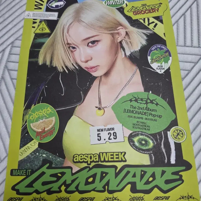 [BUNJANG] Aespa Lemonade Ttibusil Full Set / 에스파 레몬에이드 띠부실 풀셋