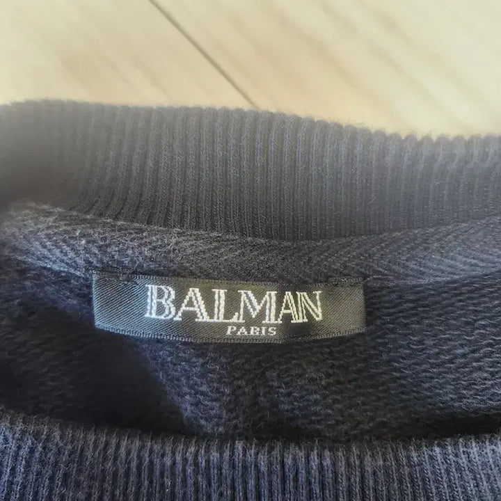 [BUNJANG] Balmain Paris Logo Sweatshirt Black / 정품 발망 파리 로고 맨투맨 블랙