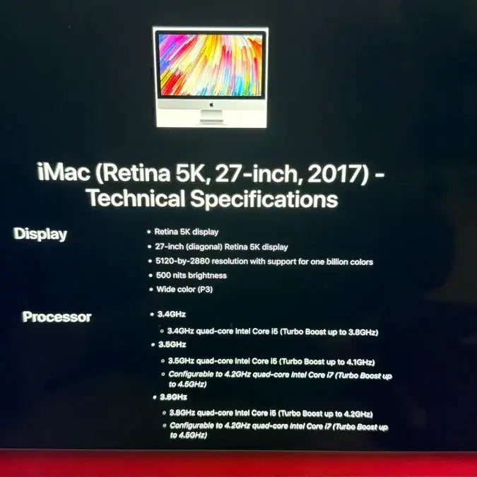 [BUNJANG] Apple iMac Retina 5K Display 27-inch / 애플 아이맥 레티나 5K 디스플레이