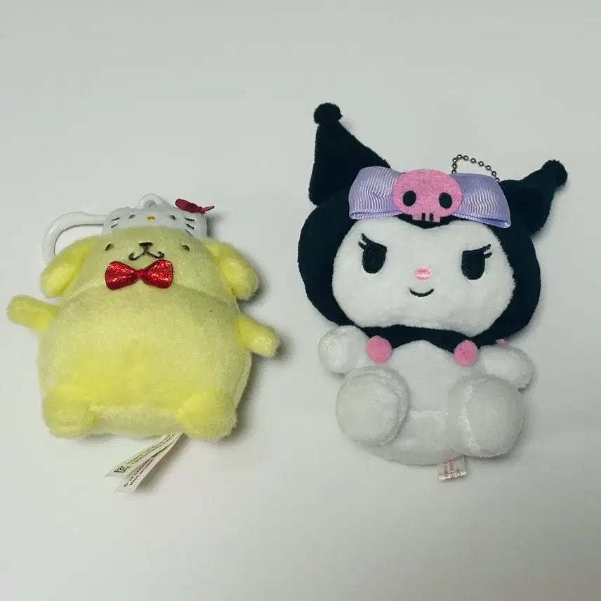 [BUNJANG] Sanrio Hello Kitty, Pompompurin, Kuromi Plush Keychains / 산리오 헬로키티 폼폼푸린 쿠로미