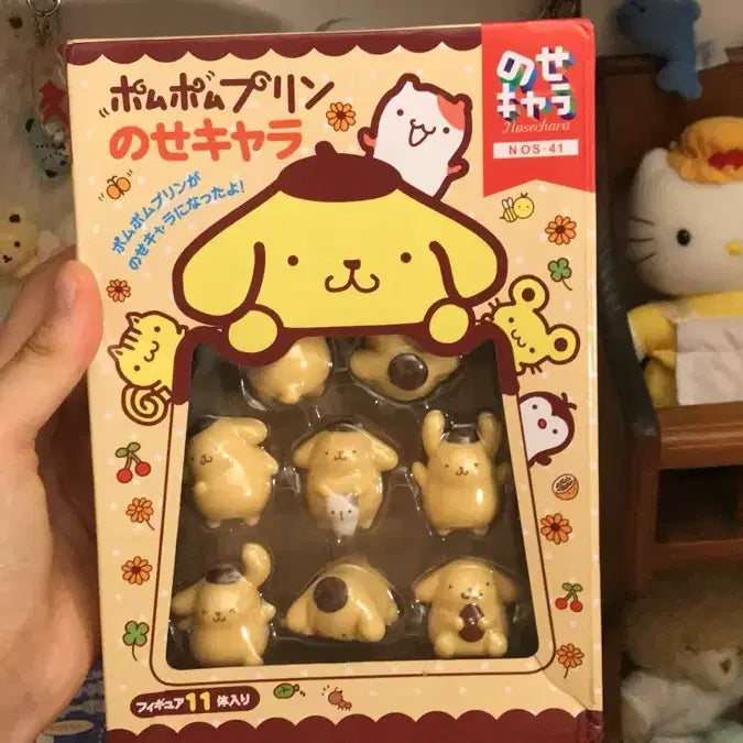 [BUNJANG] Sanrio Pompompurin "Muffin" Mini Figure Set (Sealed) / 미개봉 일본고전풍 폼폼푸린 피규어 세트 똥사이즈 머핀 키티