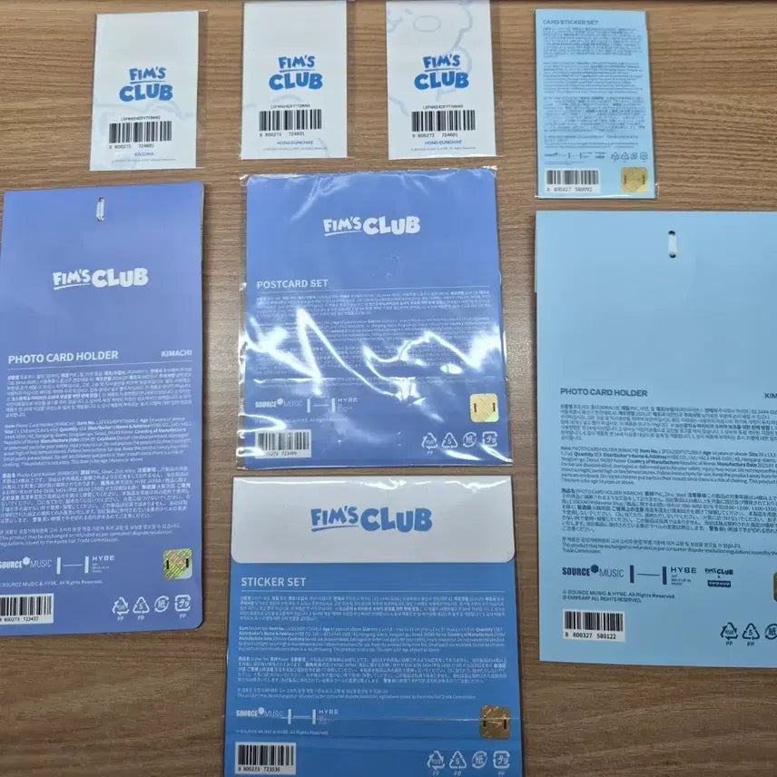 [BUNJANG] LE SSERAFIM PIMZCLUB Bundle Set Photocard, Photocard Holder, Stickers, Postcards / 핌즈클럽 르세라핌 굿즈 일괄로 판매합니다!