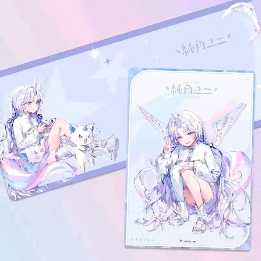[BUNJANG] Ayatsuno Yuni Special Desk Mat &amp; Poster Set / 스텔라이브 아야츠노유니 스페셜 장패드,포스터 세트