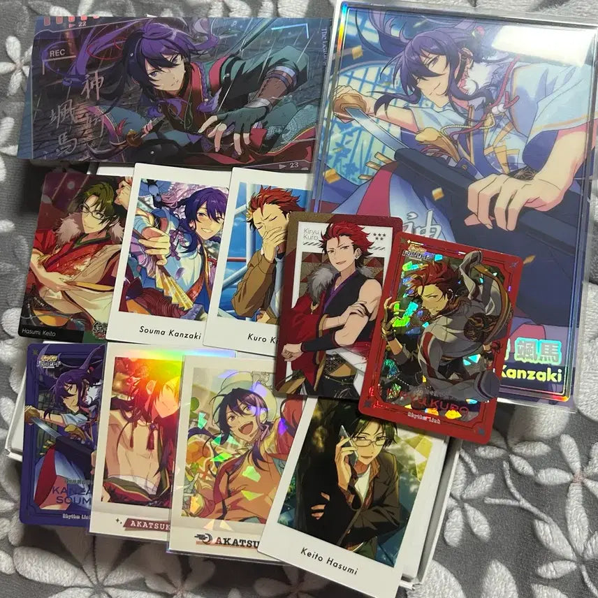 [BUNJANG] Ensemble Stars Red Moon Kaito, Kuro, Soma Bundle Set / 앙스타 소마,쿠로,케이토 굿즈 일괄 양도